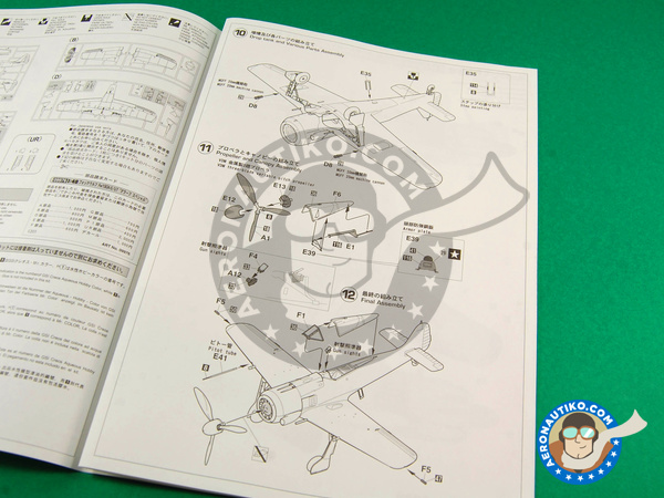 Image 4: Focke-Wulf Fw 190 Würger A-5 / U7 Graf Special | Airplane kit in 1/48 scale manufactured by Hasegawa (ref. 09976)