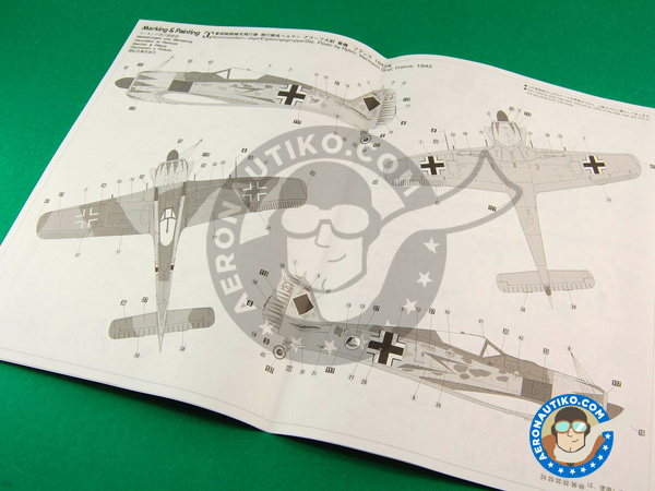 Image 5: Focke-Wulf Fw 190 Würger A-5 / U7 Graf Special | Airplane kit in 1/48 scale manufactured by Hasegawa (ref. 09976)