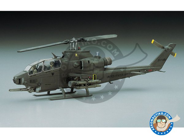 Image 1: Bell AH-1S Cobra Chopper 'U.S. ARMY' | Helicopter kit in 1/72 scale manufactured by Hasegawa (ref. E5)