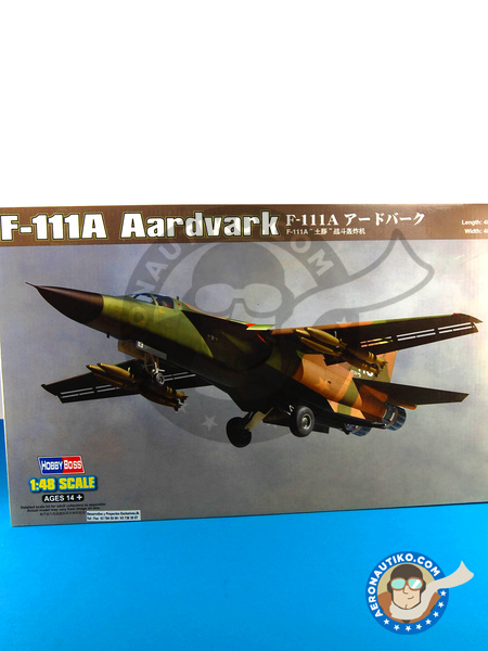 General Dynamics F-111 Aardvark A | Airplane kit in 1/48 scale manufactured by Hobby Boss (ref. HBOSS-80348) image