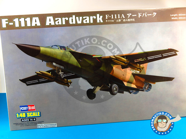 Image 1: General Dynamics F-111 Aardvark A | Airplane kit in 1/48 scale manufactured by Hobby Boss (ref. HBOSS-80348)