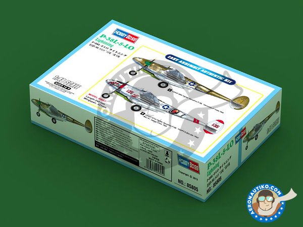 Image 1: P-38L-5-L0 Lightning | Airplane kit in 1/48 scale manufactured by Hobby Boss (ref. HBOSS-85805)