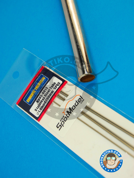 Stainless steel tube 1.0mm x 200mm | Material manufactured by Hobby Design (ref. HD05-0013) image