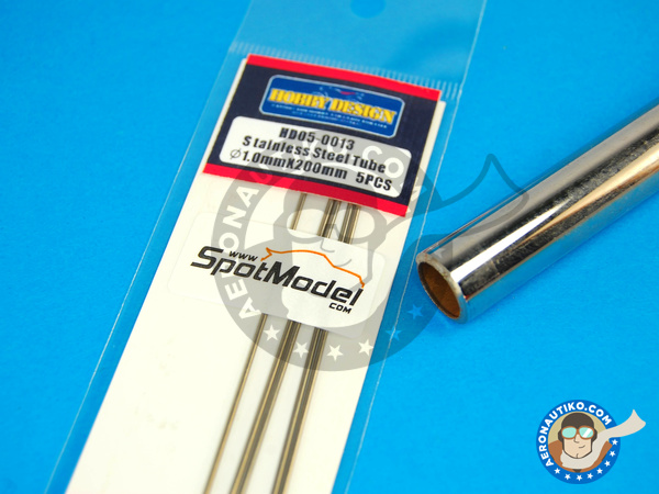 Image 2: Stainless steel tube 1.0mm x 200mm | Material manufactured by Hobby Design (ref. HD05-0013)