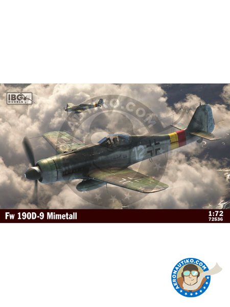 Focke-Wulf Fw 190D-9 Mimetall | Airplane kit in 1/72 scale manufactured by IBG MODELS (ref. 72536) image