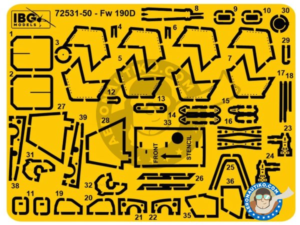 Image 13: Focke Wulf FW 190D-15 Torpedo Bomber | Airplane kit in 1/72 scale manufactured by IBG MODELS (ref. 72540)