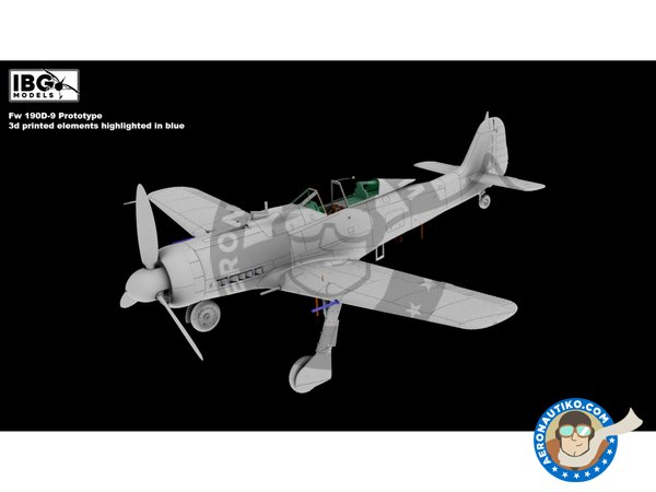 Image 2: Fw 190D-9 Prototype (limited Edition) | Airplane kit in 1/72 scale manufactured by IBG MODELS (ref. 72558)
