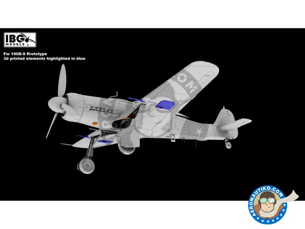 Image 3: Fw 190D-9 Prototype (limited Edition) | Airplane kit in 1/72 scale manufactured by IBG MODELS (ref. 72558)