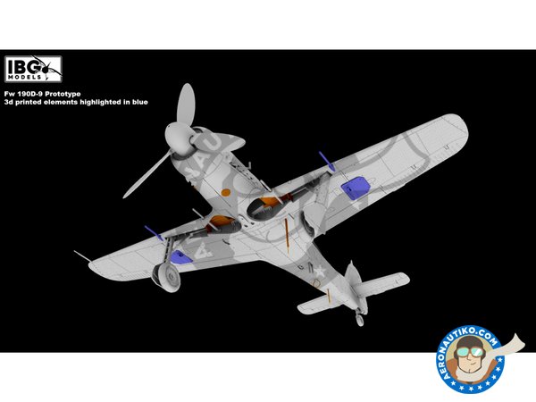 Image 4: Fw 190D-9 Prototype (limited Edition) | Airplane kit in 1/72 scale manufactured by IBG MODELS (ref. 72558)