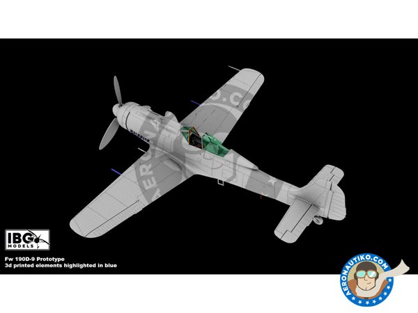 Image 7: Fw 190D-9 Prototype (limited Edition) | Airplane kit in 1/72 scale manufactured by IBG MODELS (ref. 72558)