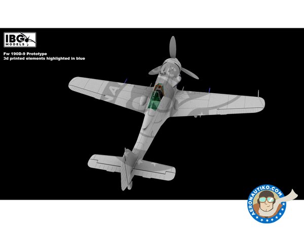 Image 8: Fw 190D-9 Prototype (limited Edition) | Airplane kit in 1/72 scale manufactured by IBG MODELS (ref. 72558)