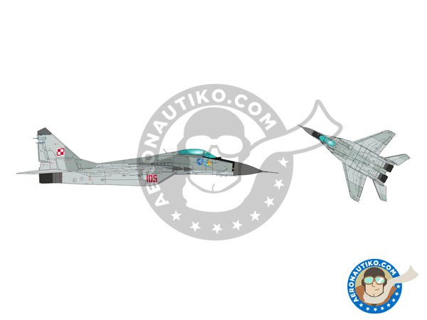 Image 2: Mikoyan i Gurevich MiG-29 Polish Air Force | Airplane kit in 1/72 scale manufactured by IBG MODELS (ref. 72903)