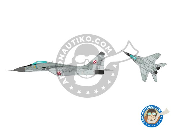 Image 3: Mikoyan i Gurevich MiG-29 Polish Air Force | Airplane kit in 1/72 scale manufactured by IBG MODELS (ref. 72903)