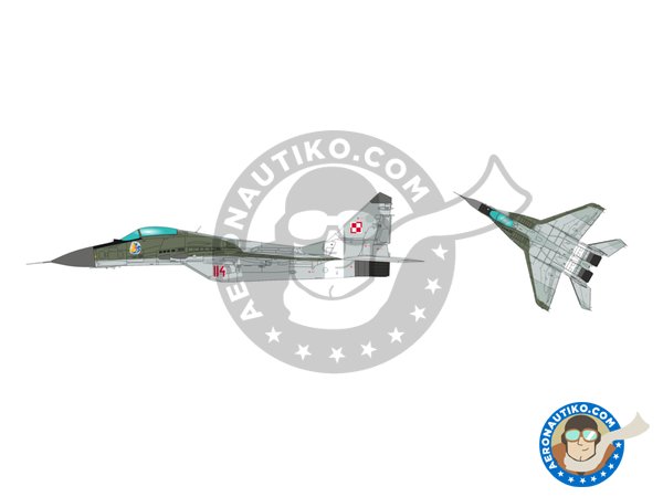 Image 4: Mikoyan i Gurevich MiG-29 Polish Air Force | Airplane kit in 1/72 scale manufactured by IBG MODELS (ref. 72903)