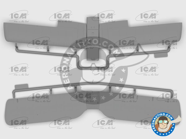 Image 2: DH. 82A "Tiger Moth" with bombs | Maqueta de avión en escala 1/32 fabricado por ICM (ref. 32038)