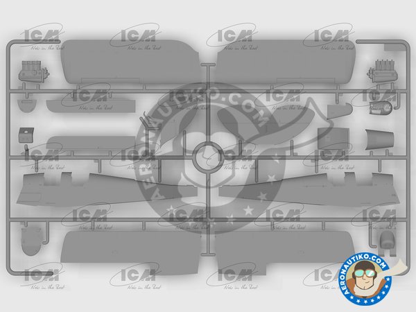 Image 3: DH. 82A "Tiger Moth" with bombs | Maqueta de avión en escala 1/32 fabricado por ICM (ref. 32038)