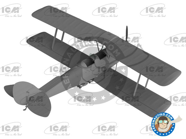 Image 8: DH. 82A "Tiger Moth" with bombs | Maqueta de avión en escala 1/32 fabricado por ICM (ref. 32038)