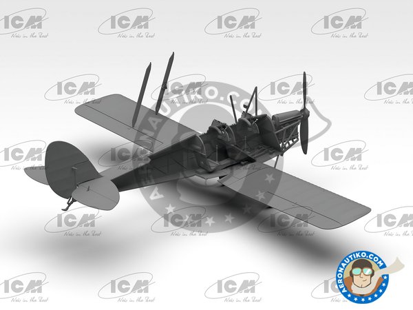 Image 11: DH. 82A "Tiger Moth" with bombs | Maqueta de avión en escala 1/32 fabricado por ICM (ref. 32038)