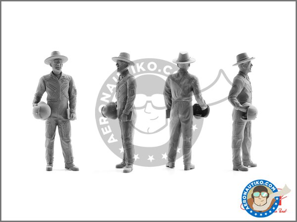 Image 2: US Helicopter Pilots (Vietnam War) | Figure in 1/32 scale manufactured by ICM (ref. 32114)