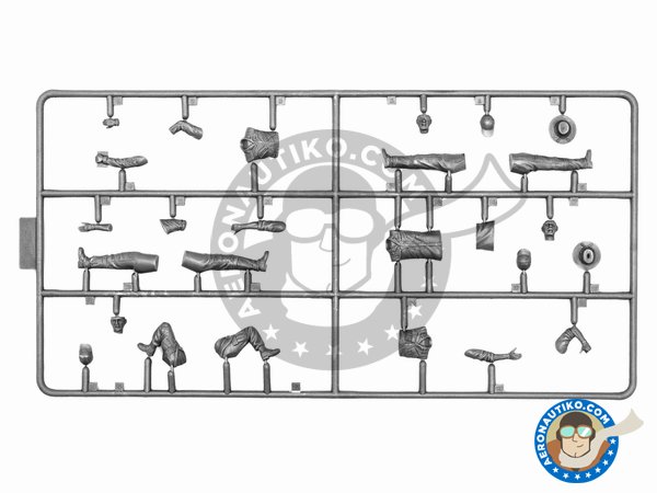 Image 5: US Helicopter Pilots (Vietnam War) | Figure in 1/32 scale manufactured by ICM (ref. 32114)