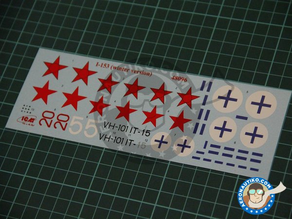 Image 4: I-153 Winter Version | Airplane kit in 1/48 scale manufactured by ICM (ref. 48096)