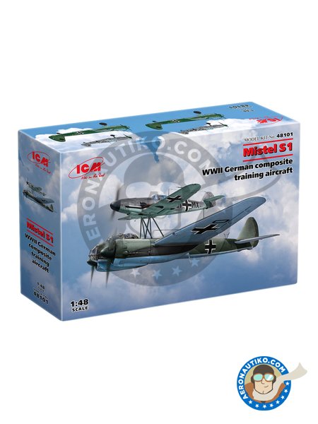 Mistel S1 German Compsite Training Aircraft | Airplane kit in 1/48 scale manufactured by ICM (ref. 48101) image