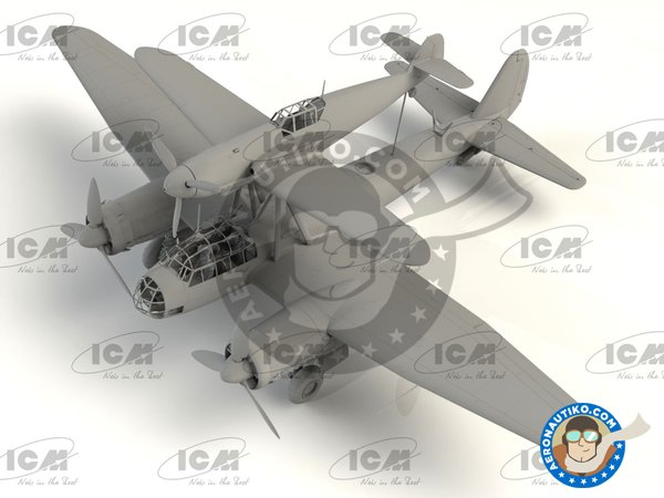 Image 3: Mistel S1 German Compsite Training Aircraft | Airplane kit in 1/48 scale manufactured by ICM (ref. 48101)
