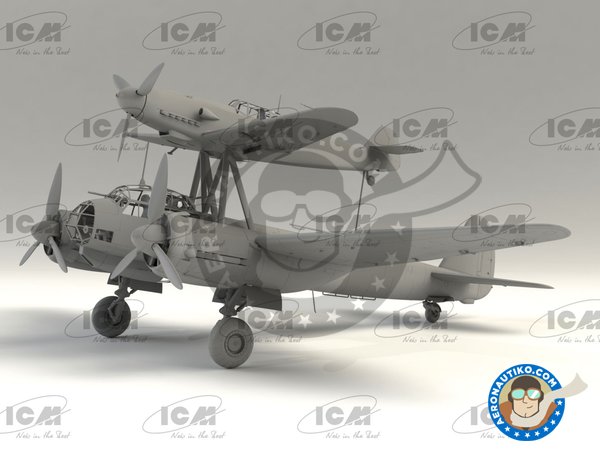 Image 5: Mistel S1 German Compsite Training Aircraft | Airplane kit in 1/48 scale manufactured by ICM (ref. 48101)