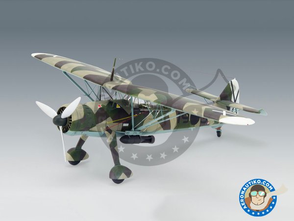 Image 11: Hs 126A-1 with bomb rack | Airplane kit in 1/48 scale manufactured by ICM (ref. 48213)