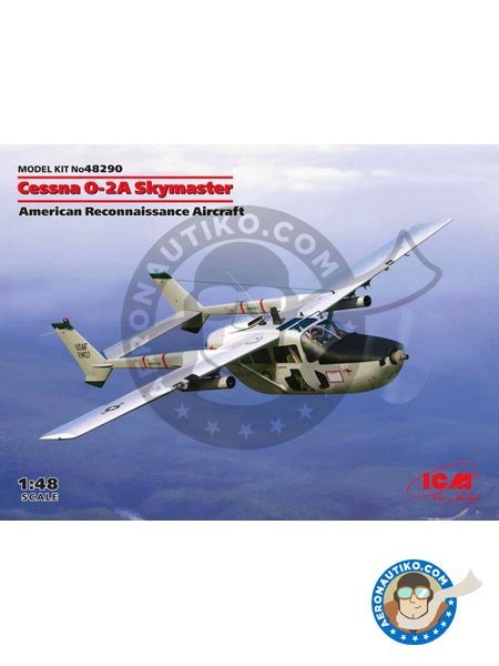 Cessna O-2A Skymaster | Model kit in 1/48 scale manufactured by ICM (ref. 48290) image