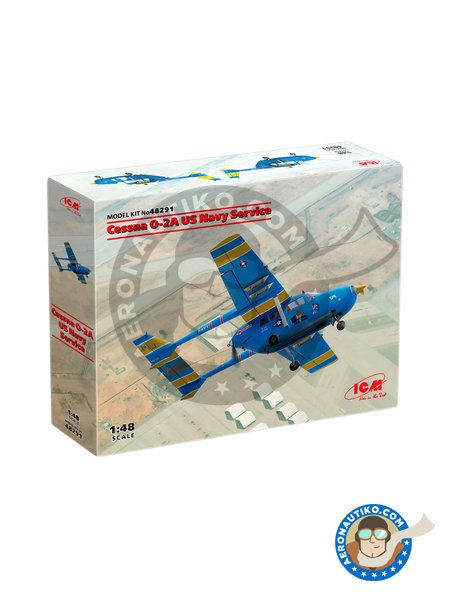 Cessna O-2A US Navy Service | Airplane kit in 1/48 scale manufactured by ICM (ref. 48291) image