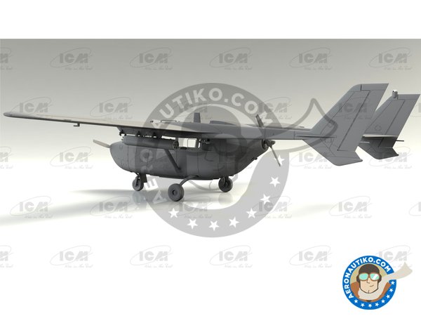 Image 3: Cessna O-2A US Navy Service | Airplane kit in 1/48 scale manufactured by ICM (ref. 48291)