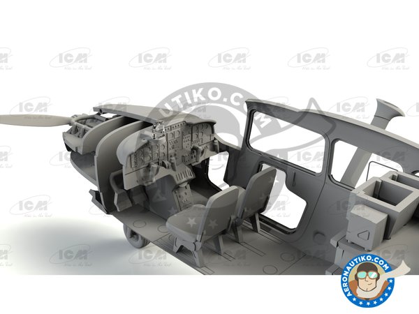 Image 5: Cessna O-2A US Navy Service | Airplane kit in 1/48 scale manufactured by ICM (ref. 48291)