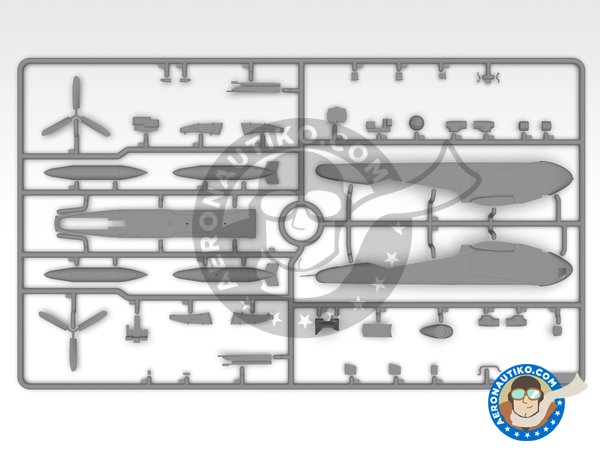 Image 3: North American OV-10D+ "Bronco" | Airplane kit in 1/48 scale manufactured by ICM (ref. 48301)