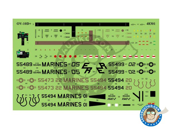 Image 5: North American OV-10D+ "Bronco" | Airplane kit in 1/48 scale manufactured by ICM (ref. 48301)