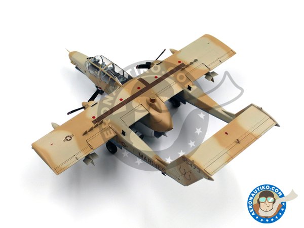 Image 15: North American OV-10D+ "Bronco" | Airplane kit in 1/48 scale manufactured by ICM (ref. 48301)