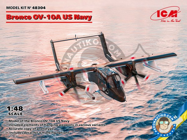 Image 1: Bronco OV-10A US Navy | Airplane kit in 1/48 scale manufactured by ICM (ref. 48304)