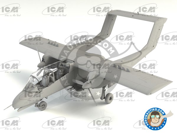 Image 2: Bronco OV-10A US Navy | Airplane kit in 1/48 scale manufactured by ICM (ref. 48304)