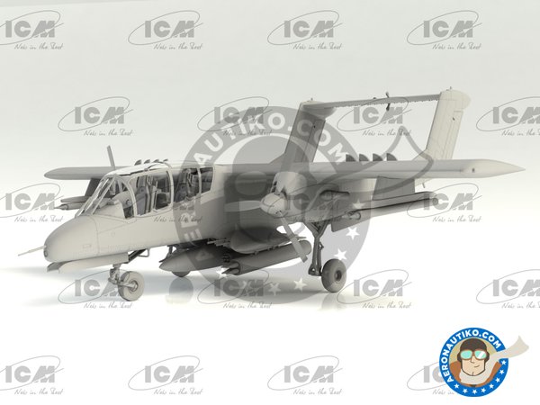 Image 5: Bronco OV-10A US Navy | Airplane kit in 1/48 scale manufactured by ICM (ref. 48304)