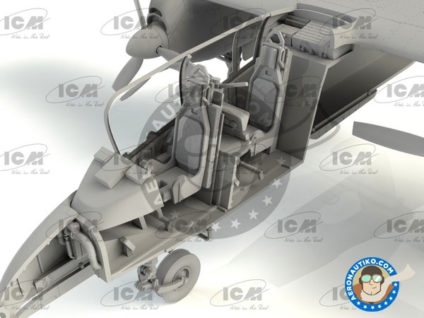 Image 9: Bronco OV-10A US Navy | Airplane kit in 1/48 scale manufactured by ICM (ref. 48304)