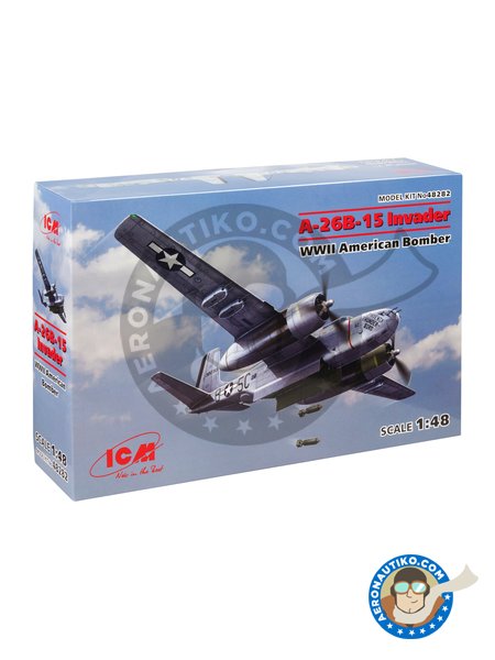 Douglas A-26B-15 Invader | Model kit in 1/48 scale manufactured by ICM (ref. ICM-48282) image