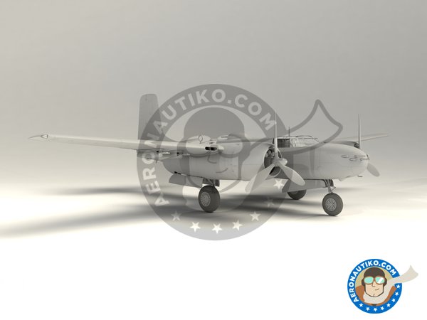 Image 1: Douglas A-26B-15 Invader | Model kit in 1/48 scale manufactured by ICM (ref. 48282)