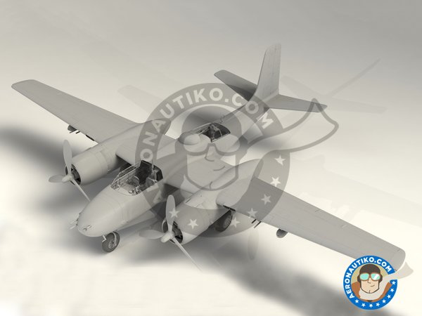 Image 3: Douglas A-26B-15 Invader | Model kit in 1/48 scale manufactured by ICM (ref. 48282)