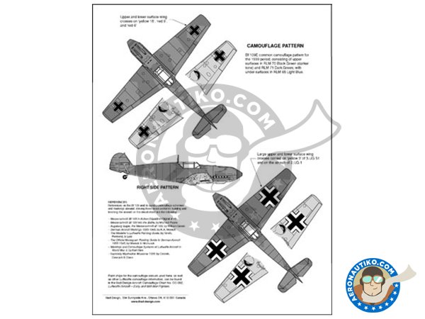 Image 2: Early Messerschmitt Bf 109Es | Decals in 1/48 scale manufactured by ILIAD DESING (ref. 48006)