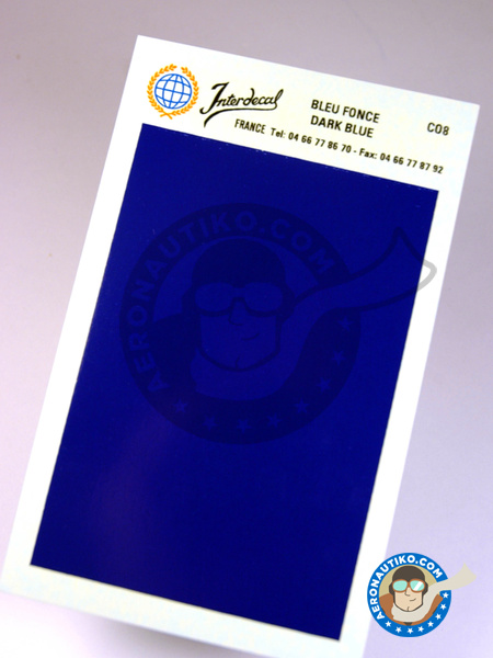 75 x 110 mm dark blue | Decals manufactured by Interdecal (ref. INTERD-CO08) image
