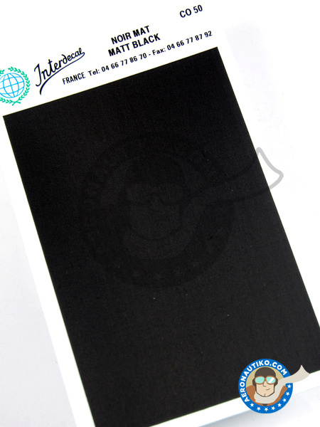 Matt black - 75 x 110 mm | Decals manufactured by Interdecal (ref. INTERD-CO50) image