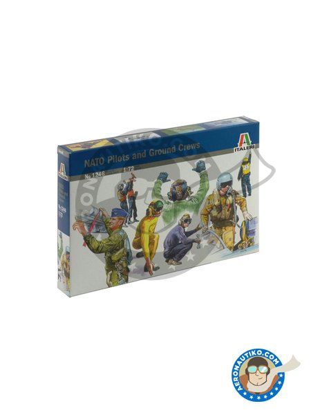 NATO PILOTS AND GROUND CREWS | Model kit in 1/72 scale manufactured by Italeri (ref. 1246) image