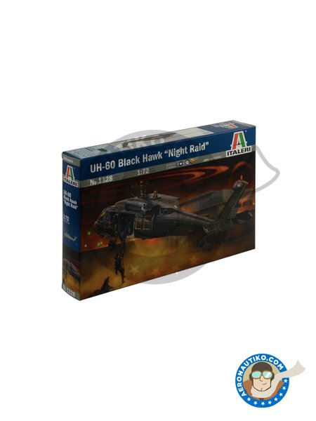UH-60 Black Hawk "Night Raid" | Helicopter kit in 1/72 scale manufactured by Italeri (ref. 1328) image