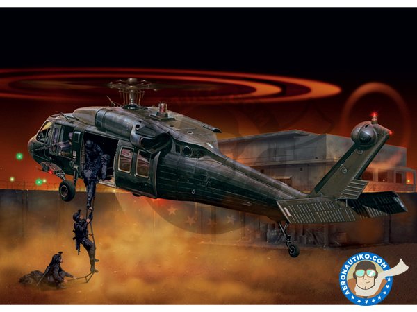 Image 1: UH-60 Black Hawk "Night Raid" | Helicopter kit in 1/72 scale manufactured by Italeri (ref. 1328)