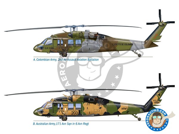 Image 4: UH-60 Black Hawk "Night Raid" | Helicopter kit in 1/72 scale manufactured by Italeri (ref. 1328)
